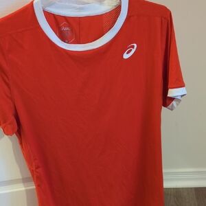 ASICS Men's Orange Sports Shirt